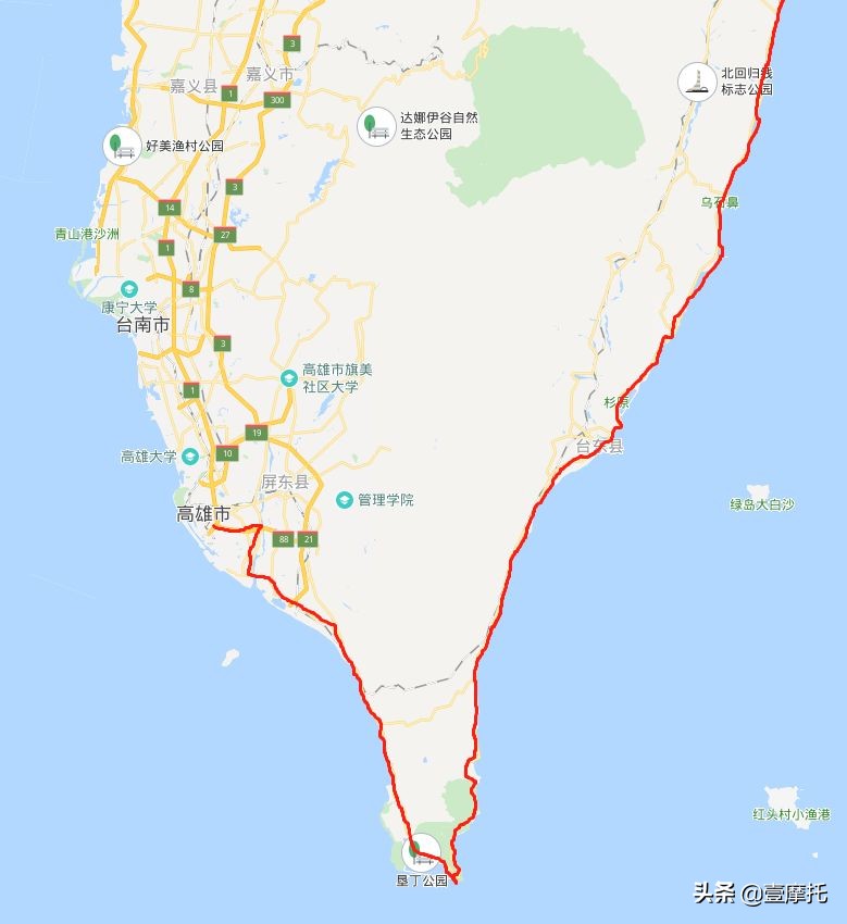 台湾环岛景点地图高清,台湾你一定要知道的知识