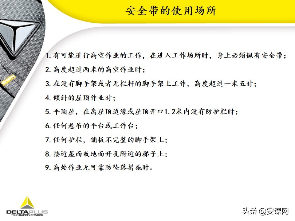 代尔塔坠落悬挂安全带,代尔塔中国