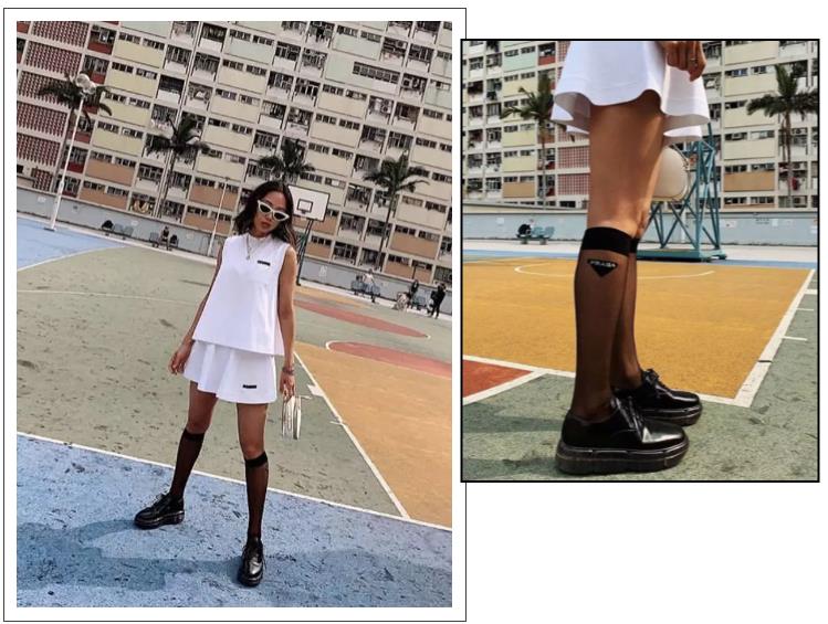 说好一起露脚踝,那些时髦精却偷偷穿上了中筒袜