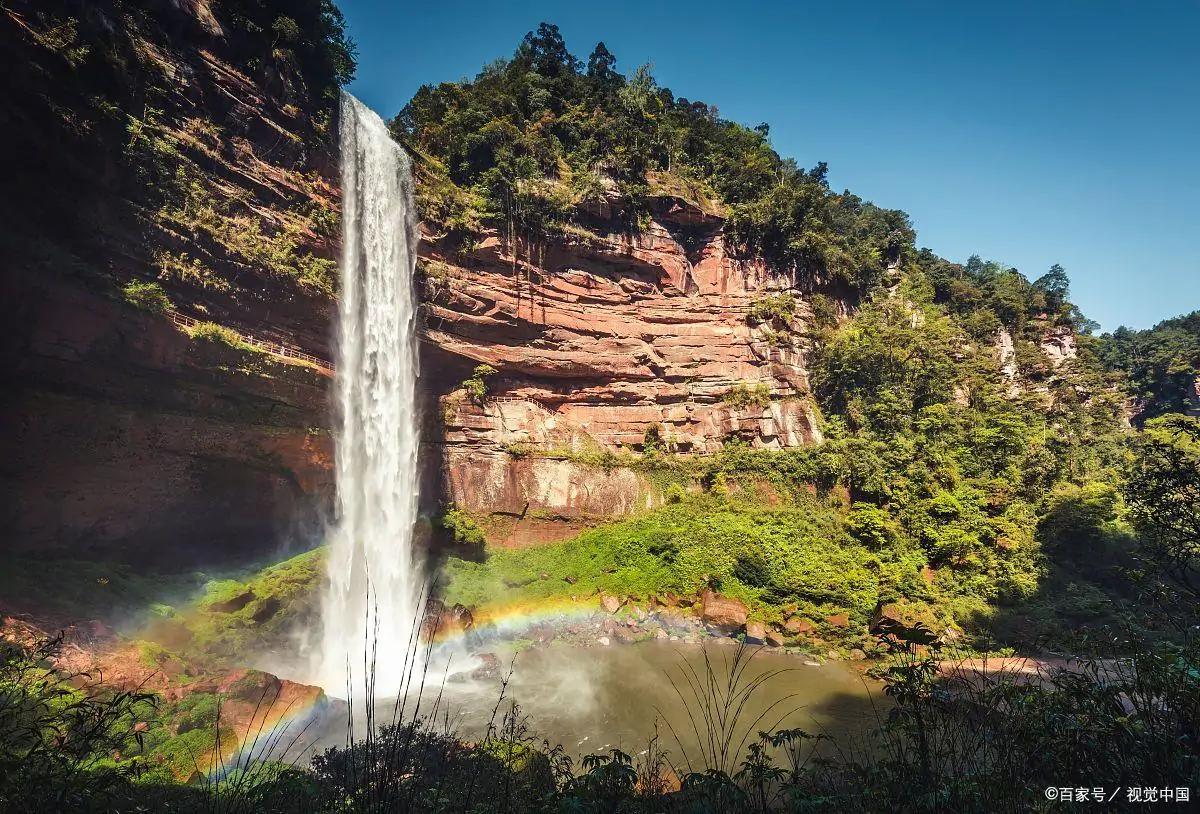 四面山国家级风景名胜区,四面山瀑布全景
