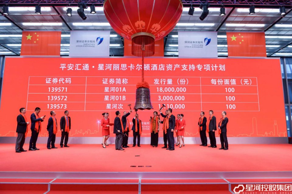 平安汇通-星河丽思卡尔顿CMBS于深交所挂牌