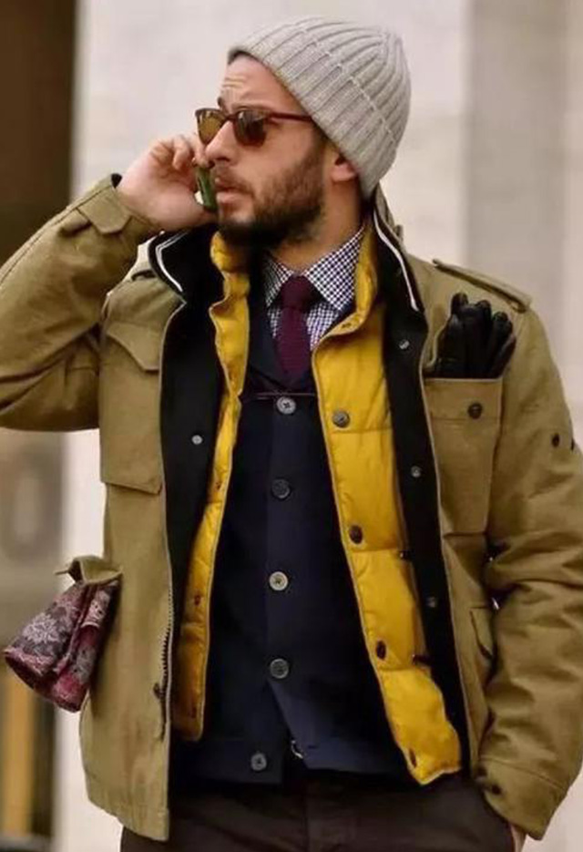 宽松休闲羽绒背心男装搭配,高级感穿搭羽绒背心男