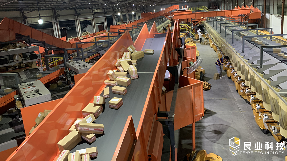 快递全自动分拣流水线工作原理,快递智能分拣全过程视频