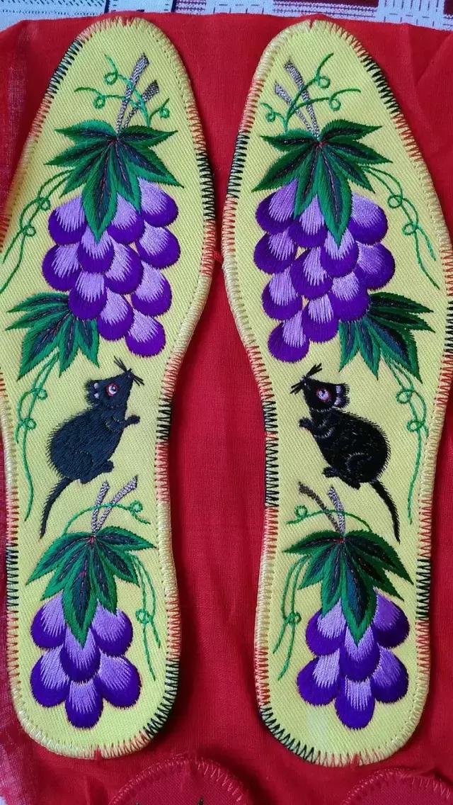 刺绣鞋垫图案大全详细图,惊艳绝伦刺绣鞋垫欣赏