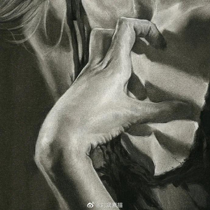 刘斌素描技法用的绘画材料,刘斌素描用的什么笔