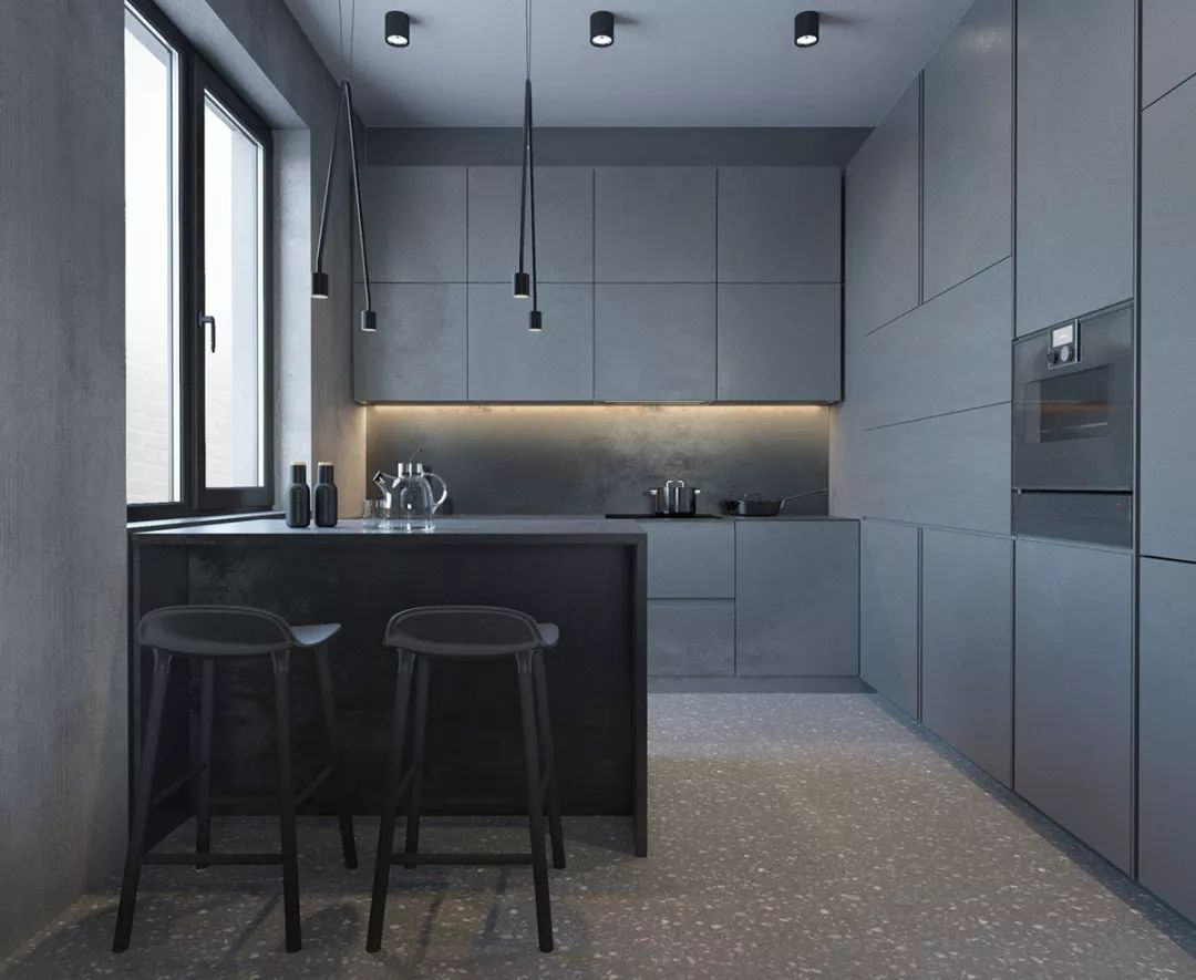 时尚灰内饰,现代风灰色装修内饰设计