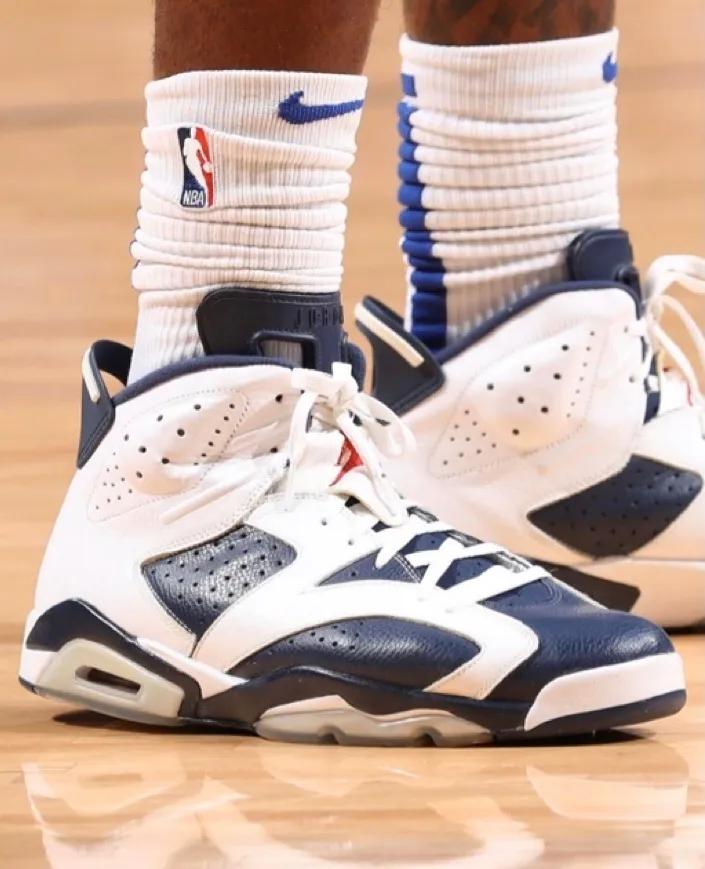 哈雷尔上脚麦迪球鞋,哈雷尔上脚球鞋aj6