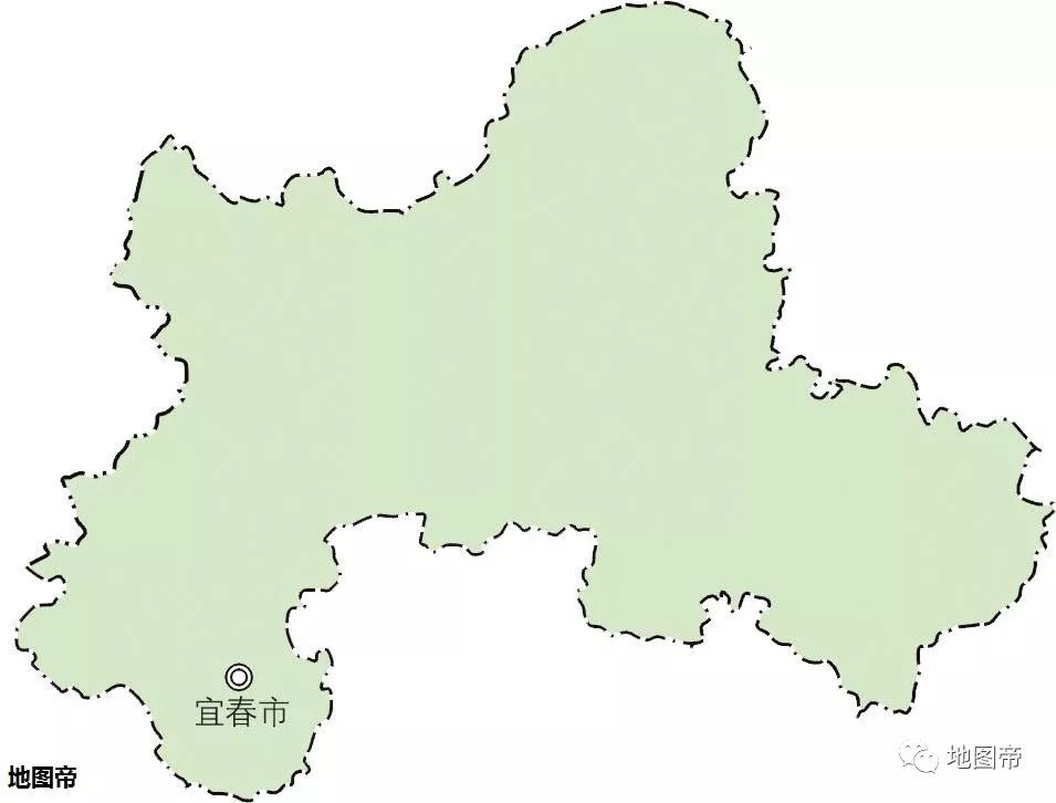 江西宜春版图一分为三，如今市中心设偏远的一角，没人愿认可！