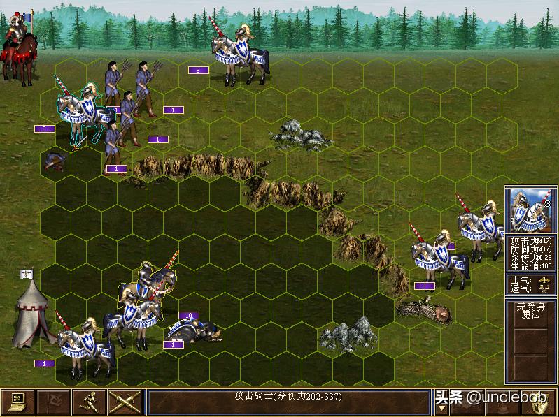 英雄无敌3打比蒙的图,英雄无敌3死亡阴影与深渊号角