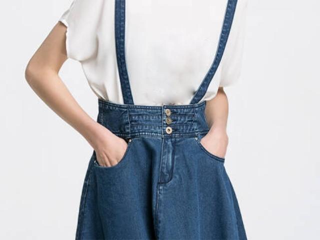 橡筋牛仔裙裙腰如何改小,牛仔裙腰部宽怎么改善