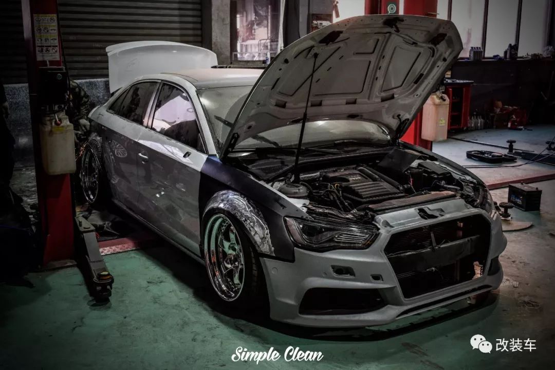 奥迪a3改碳纤维车身,奥迪a3时尚运动版改装s3外观