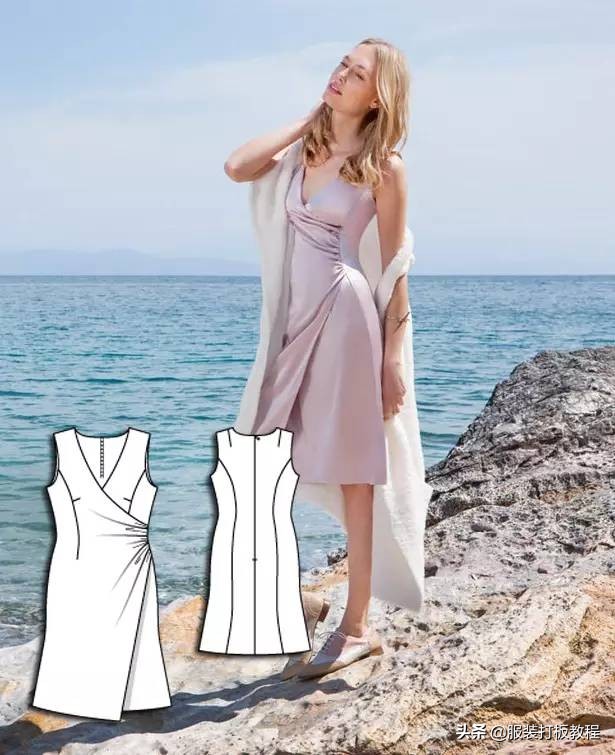 时装设计图手绘教程,服装制版图案大全