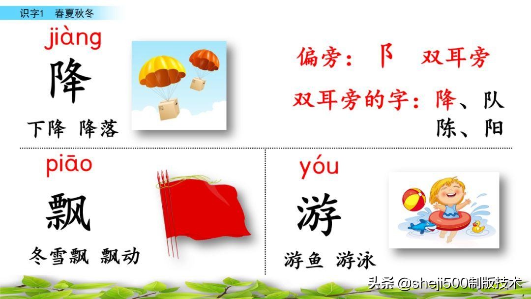 一年级下册识字春夏秋冬生字视频,一年级语文下册春夏秋冬课文朗读