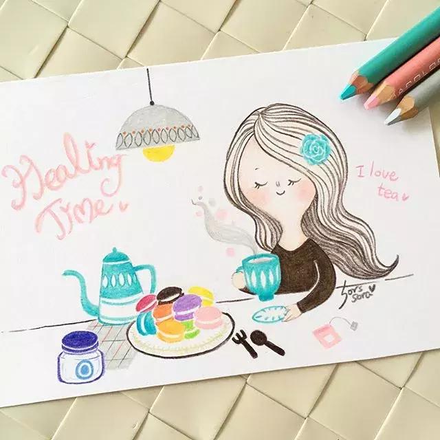 100张简笔画小学生,100张简笔花朵铅笔画