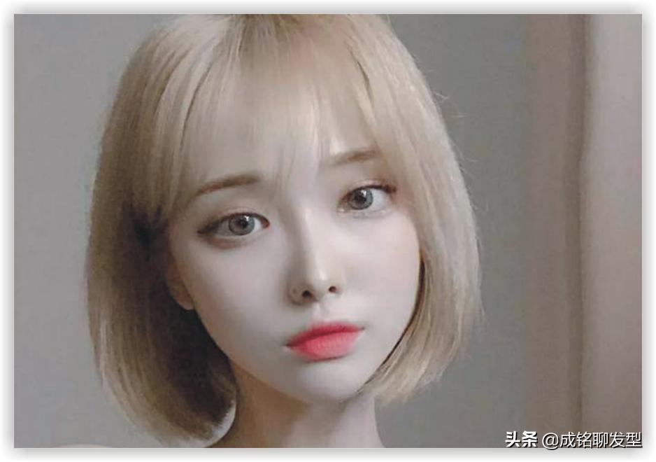 谁说圆脸不适合狼尾,圆脸短发不要刘海发型酷酷的