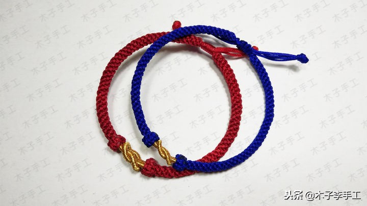 玉米结手链编织教程可伸缩,方形玉米结手链编法教程