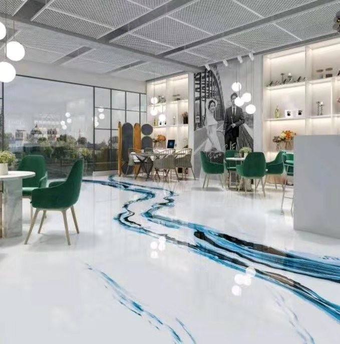 如今的自流平不再是普通的水泥地，铺完效果很惊艳，图案款式多样