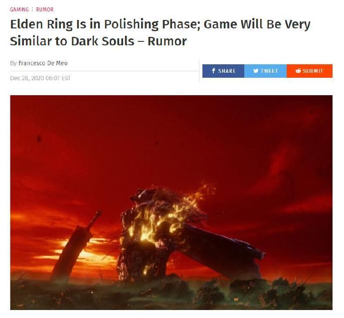 画饼2.0版本,宫崎英高新作画饼