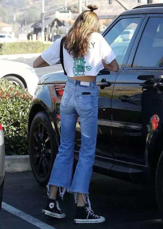 牛仔裤平底鞋穿搭时尚女装,牛仔裤平底鞋搭配视频