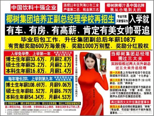 椰树土味营销给品牌方带来了什么,椰树招聘广告的传播效果