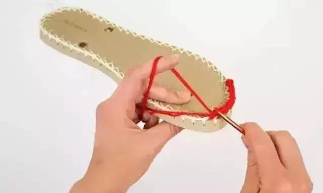 夏天钩的凉鞋,钩一款金鱼休闲凉鞋