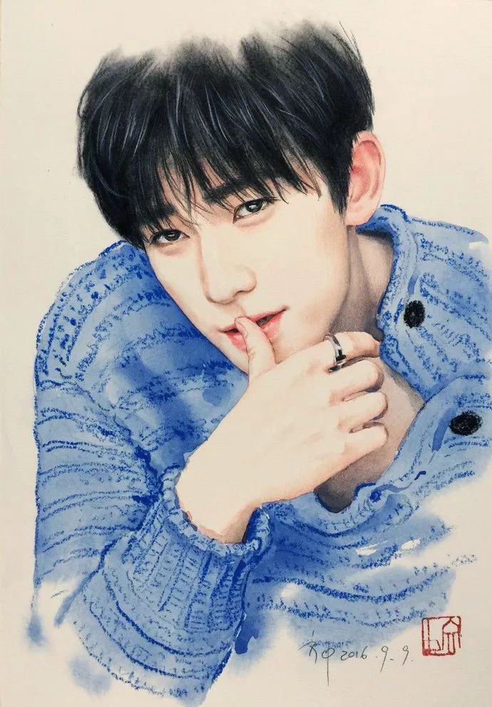 比起打印画，美院毕业的他，笔下这种彩铅水彩画才好看哭了~