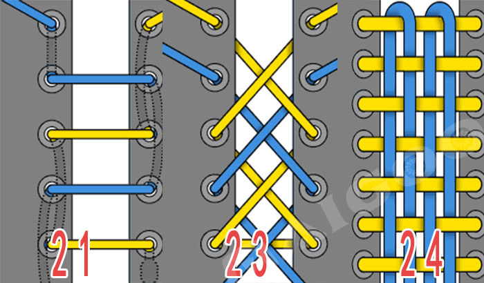 运动鞋好看的鞋带系法详细图解,运动鞋鞋带的24种系法教程