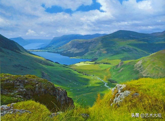 美国当代风景油画写生作品,美国大峡谷古典风景油画