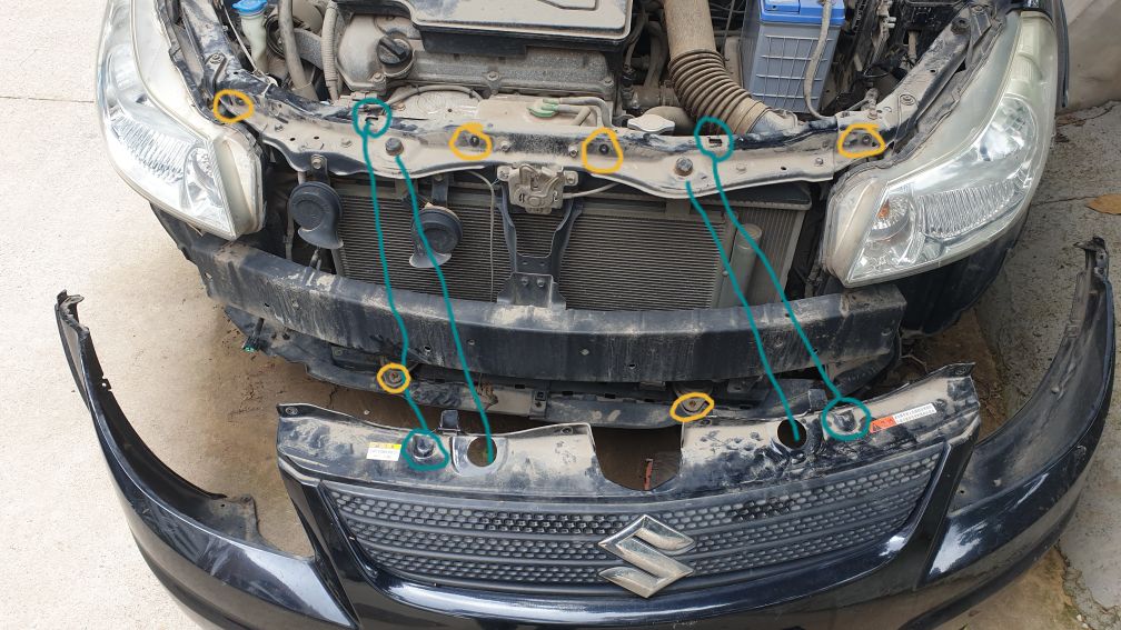 长安铃木天语前保险杠,铃木天语前保险杠拆卸视频