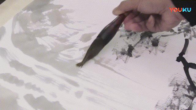 临摹山水画步骤曾刚教程,工笔山水画上色步骤视频