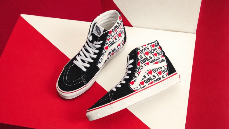 新款vans棋盘格,vans情人节棋盘格搭配