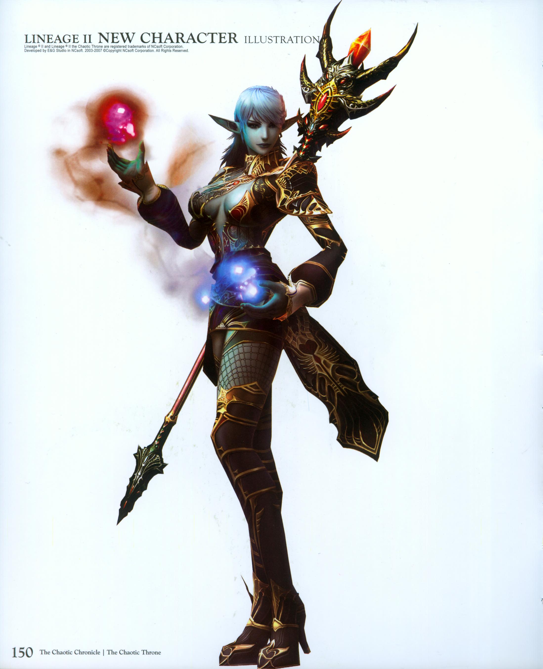 你曾经玩过「天堂2」这个游戏吗？来一起欣赏原画