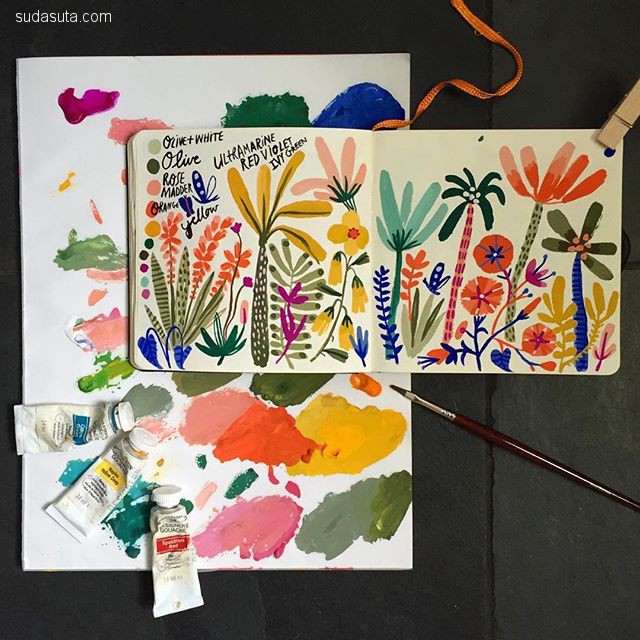 插画师carolyngavin绘画作品,carolyn插画