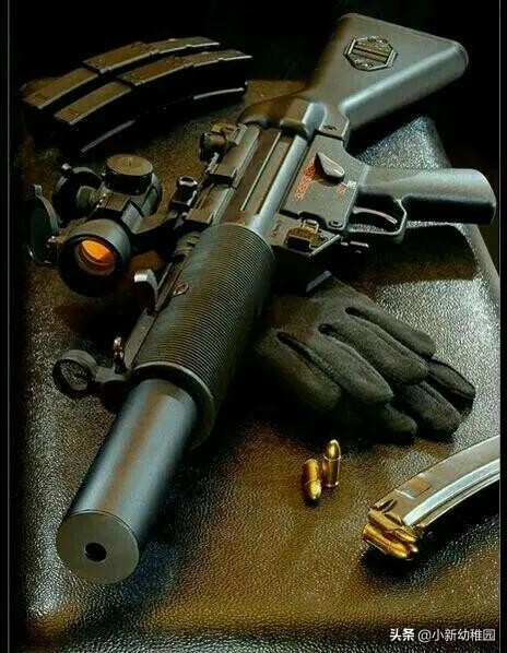 mp5冲锋枪能打死大型动物吗,反恐利器mp5弹鼓式冲锋枪