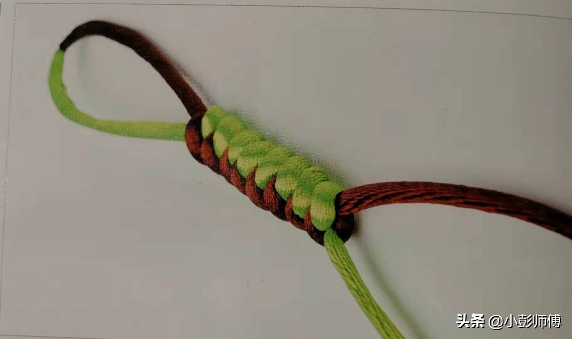 手工手链绳的编法蛇结,手工编绳手链教程蛇结
