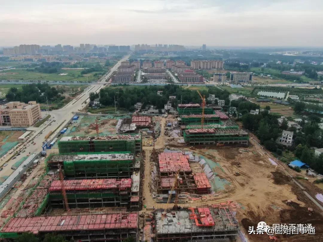 航拍河南固始的县城的全景,固始航拍全景视频