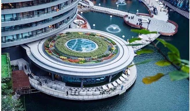 上海深坑酒店景观,上海世界深坑酒店建筑