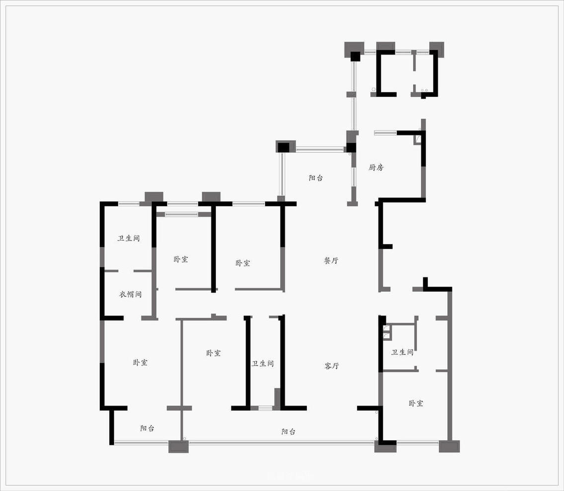 设计师梁彬：成都246㎡宁静致雅，黑与白交错空间