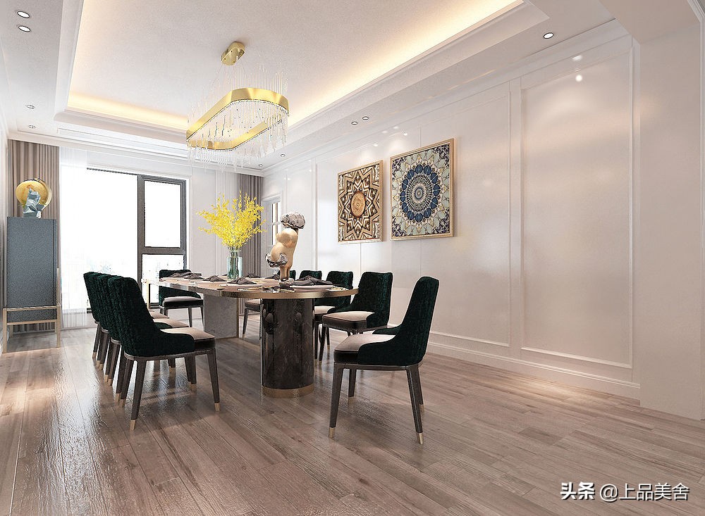 装修美式轻奢风格大平层,大平层200-300平美式轻奢风格