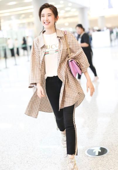 唐艺昕格子上衣外套 (唐艺昕外套)