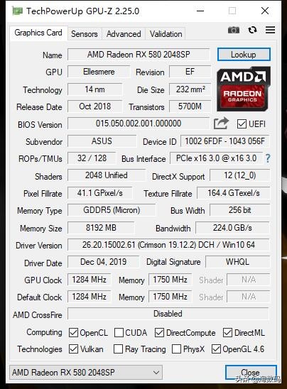 华硕rx5808g满血版是不是矿卡,华硕amdrx580显卡8g游戏测试