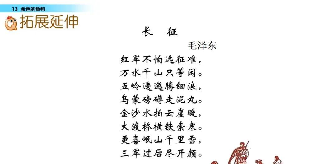 语文第15课金色的鱼钩知识点,六年级下册部编版第13课金色鱼钩