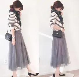 衬衣搭配纱裙方法,小个穿什么样的纱裙显瘦