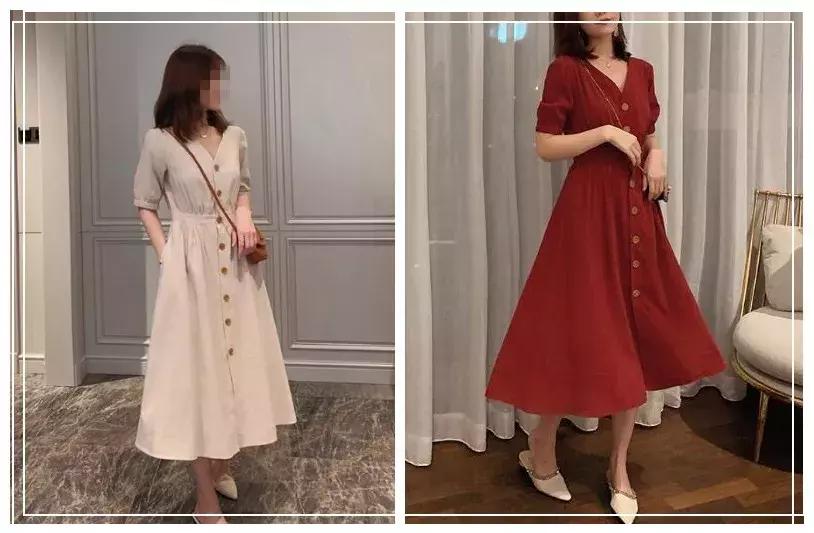 连衣裙学生夏季显瘦韩版,学生气质连衣裙甜美风