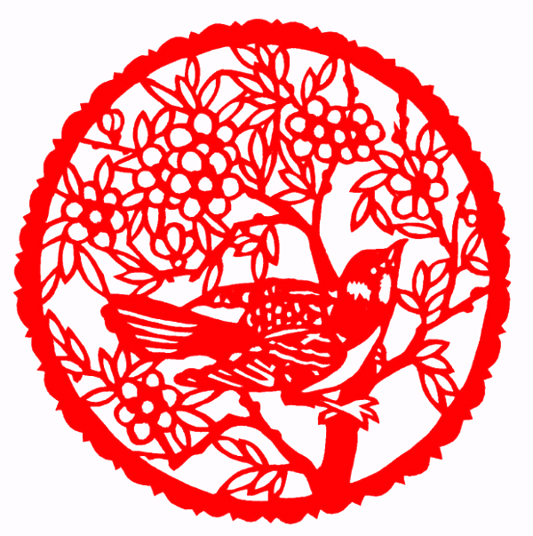 对称图形剪纸窗花,民俗窗花介绍