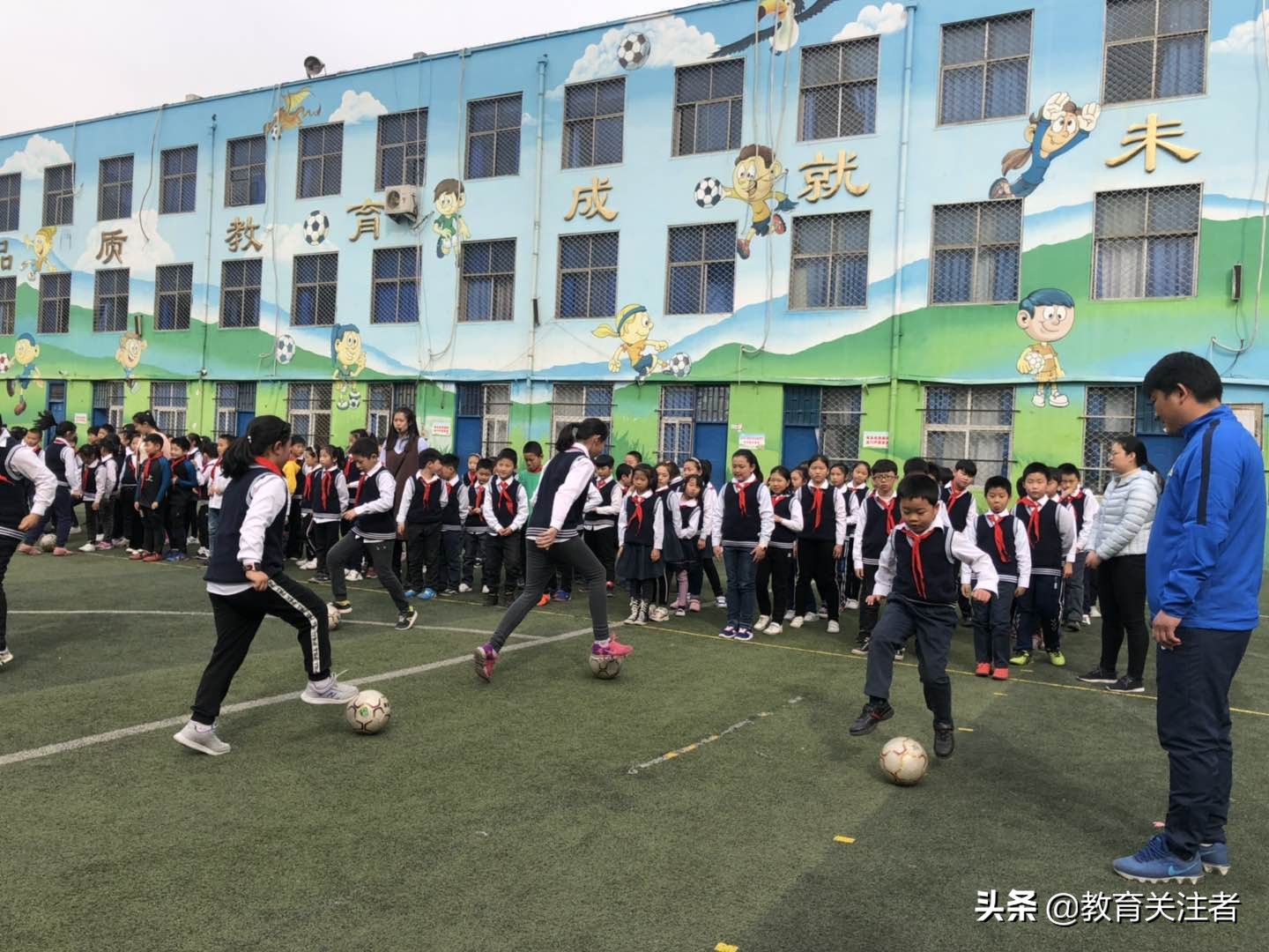 阳光课间展演,阳光体育大课间展师生风采