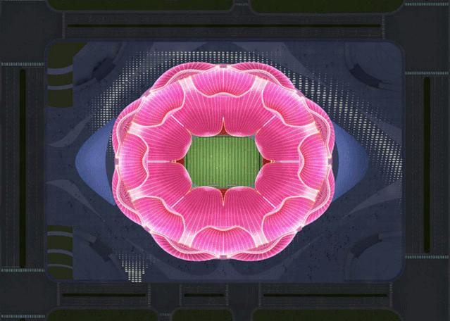 许家印恒大新球场效果图,许家印设计造型