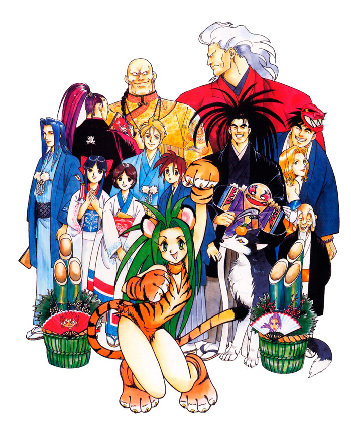 拳皇历代人物绘图,拳皇插画大师