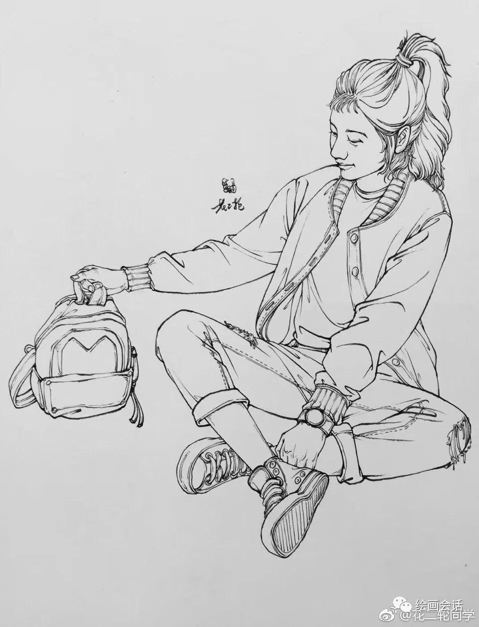 简单钢笔山水速写临摹图片,钢笔速写临摹推荐