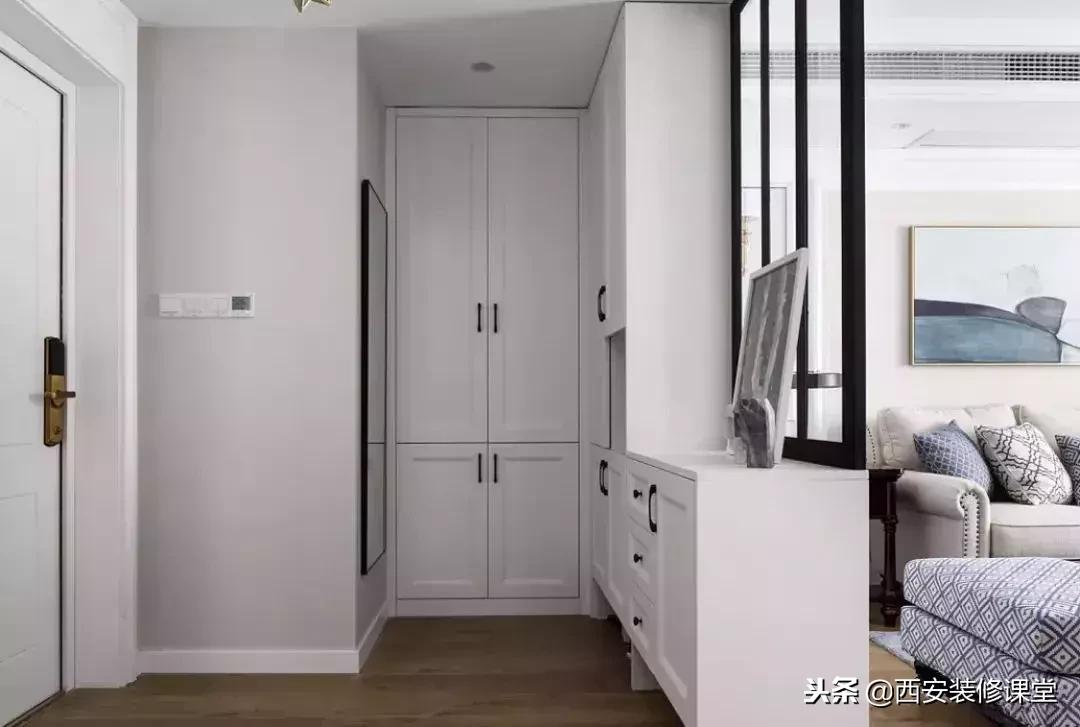 进门餐厅屏风隔断效果图轻奢,进门正对卫生间屏风隔断效果图